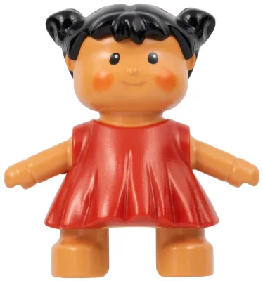 Duplo figuurpop, Sarah's baby, rode jurk (4142618 / 6052347)