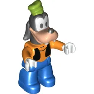 Duplo Figure Lego Ville, Goofy, Orange Sweater, Blue Legs (6263058)