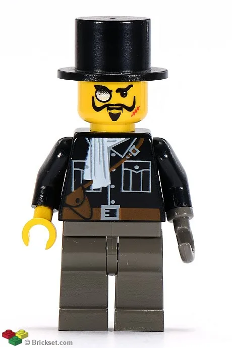 Lord Sam Sinister / Baron von Barron – Schwarzes Hemd, dunkelgraue Beine, schwarzer Zylinder