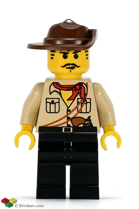 Johnny Thunder im Wüstenoutfit mit gespaltenem Kinn (Orient-Expedition)