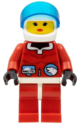 Arctisch - Rode, witte helm