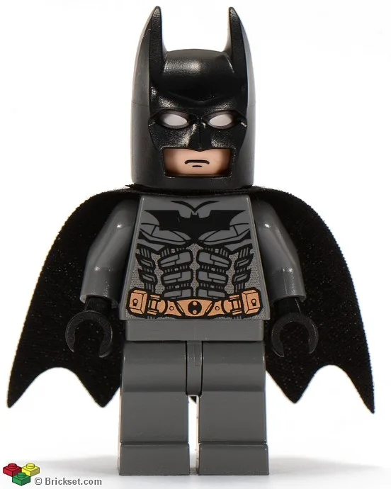 Batman - Dark Bluish Gray Suit, Black Mask