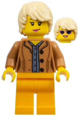 Female, Medium Nougat Jacket, Bright Light Orange Legs, Tan Hair