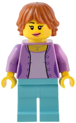 Traveler - Female, Medium Lavender Jacket, Medium Azure Legs, Dark Orange Hair