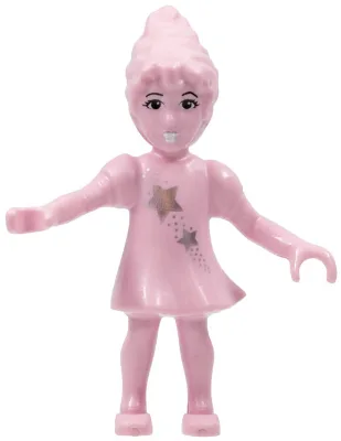 Fée Belville (Millimy) - Rose à motifs d'étoiles (4119534)