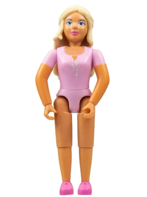 Belville Femme, Adulte (Princesse) - Haut rose vif, Cheveux jaune clair, Chaussures rose foncé (4245149)