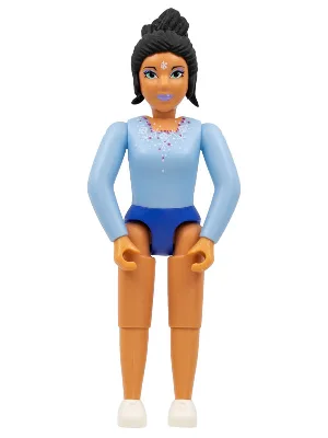 Belville Femme, Adulte (Reine des Neiges) - Haut bleu clair, Cheveux noirs, Chaussures blanches (4245142)