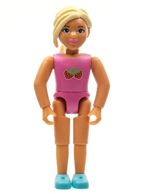Belville Female - Light Yellow Hair, Pink Shirt with Strawberries Pattern (4220977)