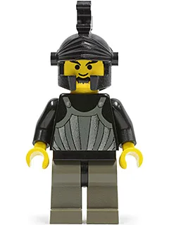 Fright Knights - Ridder 1, Zwarte Drakenhelm, zonder pluim