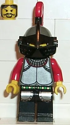 Knights Kingdom I - Chevalier 1, Casque gris foncé, Visière noire