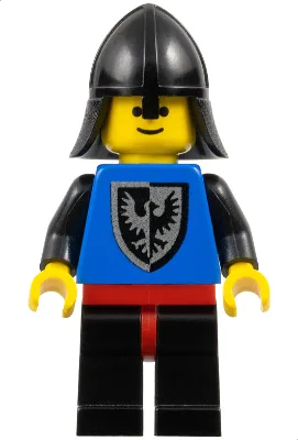 Zwarte valk - Zwarte poten met rode heupen, zwarte nekbeschermer