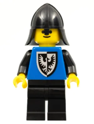 Black Falcon – Schwarze Beine, schwarzer Nackenschutz, Schild unten rund (Neuauflage)