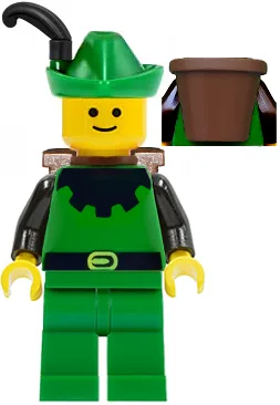 Forestman – Schwarz, grüner Hut, schwarze Feder, D-Korb