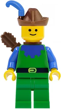 Forestman – Blau, brauner Hut, blaue Feder, Köcher