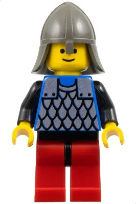 Scale Mail - Blue, Red Legs with Black Hips, Dark Gray Neck-Protector