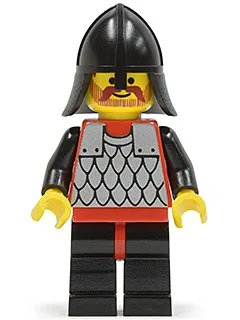 Scale Mail - Red with Black Arms, Black Legs with Red Hips, Black Neck-Protector