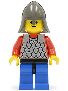 Scale Mail - Red with Red Arms, Blue Legs with Black Hips, Dark Gray Neck-Protector