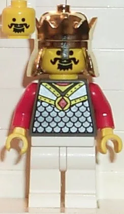 Schaakkoning, rode plastic cape