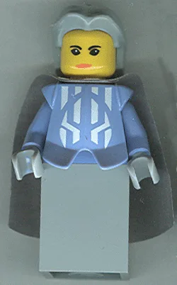 Knights Kingdom II - Queen with Light Bluish Gray Hair, Light Bluish Gray Cape (Chess Queen)