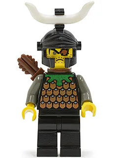 Knights Kingdom I - Gilbert the Bad, Black Dragon Helmet, Horns, Quiver