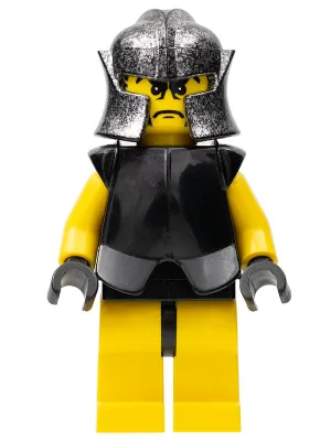 Knights Kingdom II - Schurkenritter 4 (Gelbe Beine, Schwarzer Brustpanzer, Helm mit gesprenkeltem Wangenschutz)