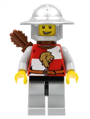Royaumes - Quartier du Chevalier Lion, Casque à large bord, Carquois, Sourire ouvert