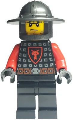 Castle - Dragon Knight Scale Mail with Dragon Shield, Helmet with Broad Brim