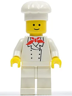 Chef - Jambes blanches, sourire standard