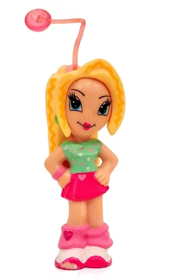 Figurine Clikits Heart - Cheveux jaune clair éclatant, haut vert clair, jupe magenta (4240065)