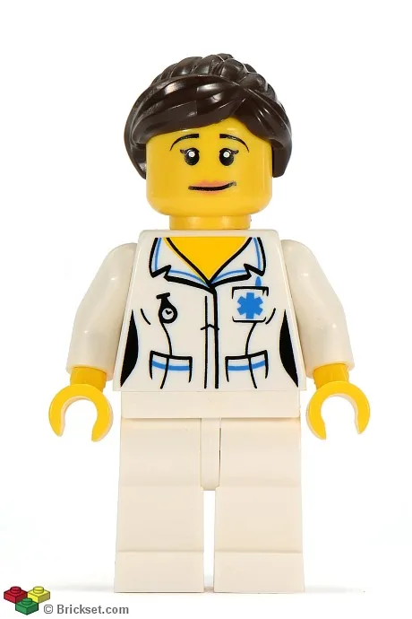 Krankenschwester, Serie 1 (Nur Minifigur, ohne Ständer und Zubehör)