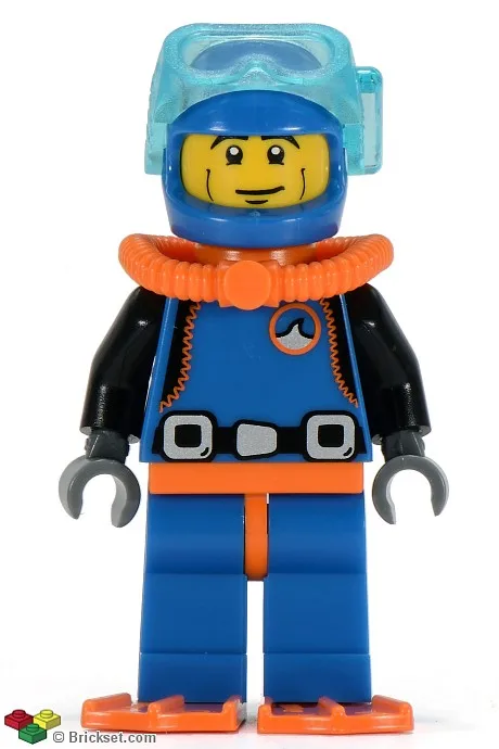 Tiefseetaucher, Serie 1 (Nur Minifigur, ohne Ständer und Zubehör)