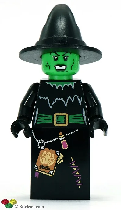 Hexe, Serie 2 (Nur Minifigur, ohne Ständer und Zubehör)