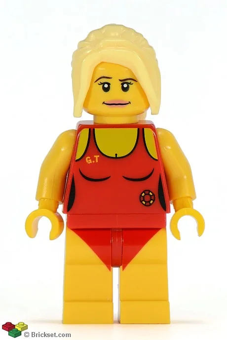 Rettungsschwimmer, Serie 2 (Nur Minifigur, ohne Ständer und Zubehör)