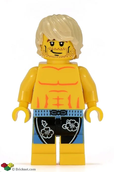 Surfer, Series 2 (Minifigure Only without Stand and Accessories)