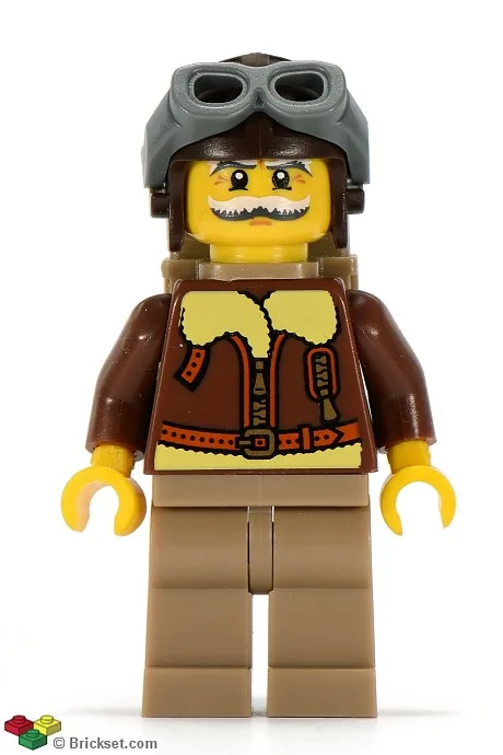 Pilote, Série 3 (Minifigurine uniquement, sans support ni accessoires)
