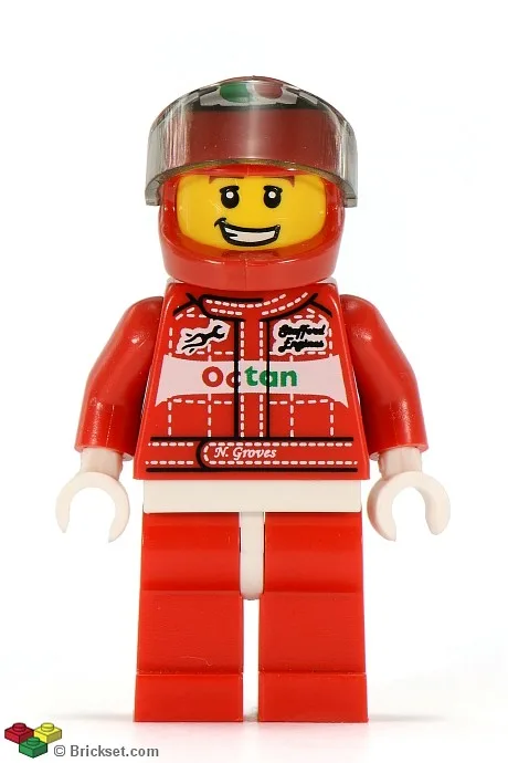 Pilote de course automobile, série 3 (Minifigurine uniquement, sans support ni accessoires)
