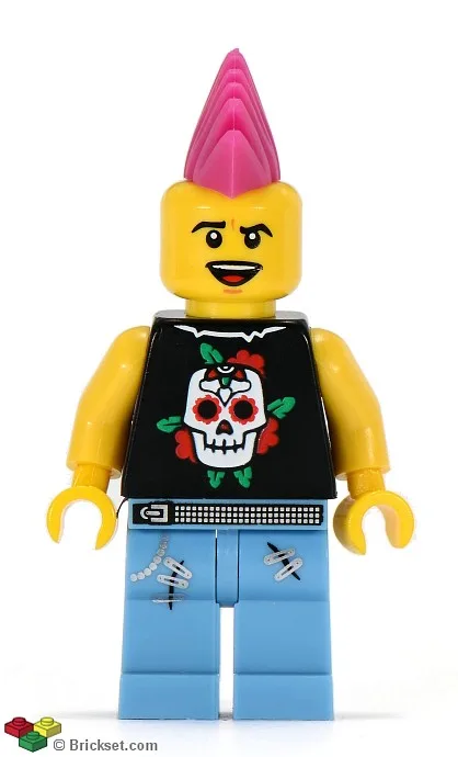 Punk Rocker, Serie 4 (Nur Minifigur, ohne Ständer und Zubehör)