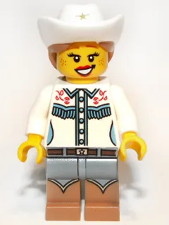 Cowgirl, Serie 8 (Nur Minifigur, ohne Ständer und Zubehör)