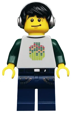 DJ, Serie 8 (Nur Minifigur, ohne Ständer und Zubehör)