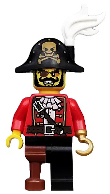 Piratenkapitän, Serie 8 (Nur Minifigur, ohne Ständer und Zubehör)
