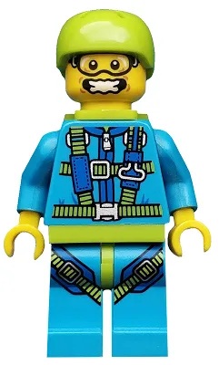 Skydiver, Serie 10 (Nur Minifigur, ohne Ständer und Zubehör)