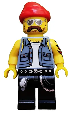 Motorradmechaniker, Serie 10 (Nur Minifigur, ohne Ständer und Zubehör)