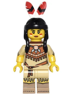 Stammesfrau, Serie 15 (Nur Minifigur, ohne Ständer und Zubehör)