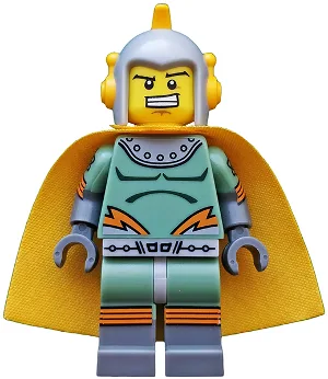 Retro Space Hero, Serie 17 (Nur Minifigur, ohne Ständer und Zubehör)