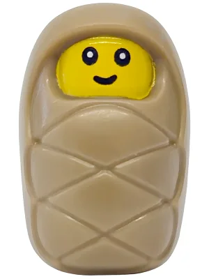 Baby / Kleinkind - mit Steckerhalterung auf der Rückseite mit lächelndem Gesicht und kleinen Augen (6131197)