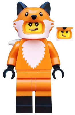 Fuchskostüm-Mädchen, Serie 19 (Nur Minifigur, ohne Ständer und Zubehör)