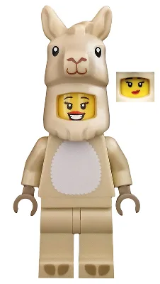 Mädchen im Lama-Kostüm, Serie 20 (nur Minifigur, ohne Ständer und Zubehör)