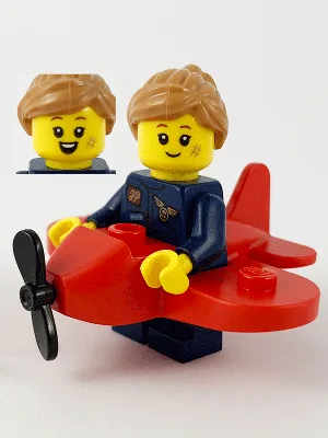 Vliegtuigmeisje, Serie 21 (Minifiguur zonder standaard en accessoires)