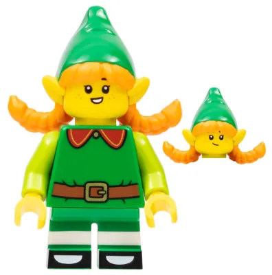Elfe des fêtes, série 23 (Minifigurine uniquement, sans support ni accessoires)