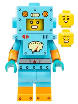 Robot en carton, série 23 (Minifigurine uniquement, sans support ni accessoires)